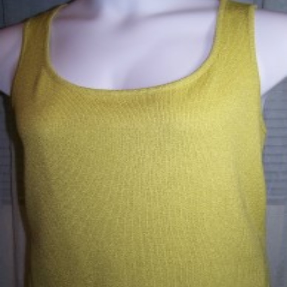 ST JOHN COLLECTION Jardin Green Knit Shell